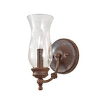 Pickering Lane 1/2Lt Wall Light - Heritage Bronze IP20 E14