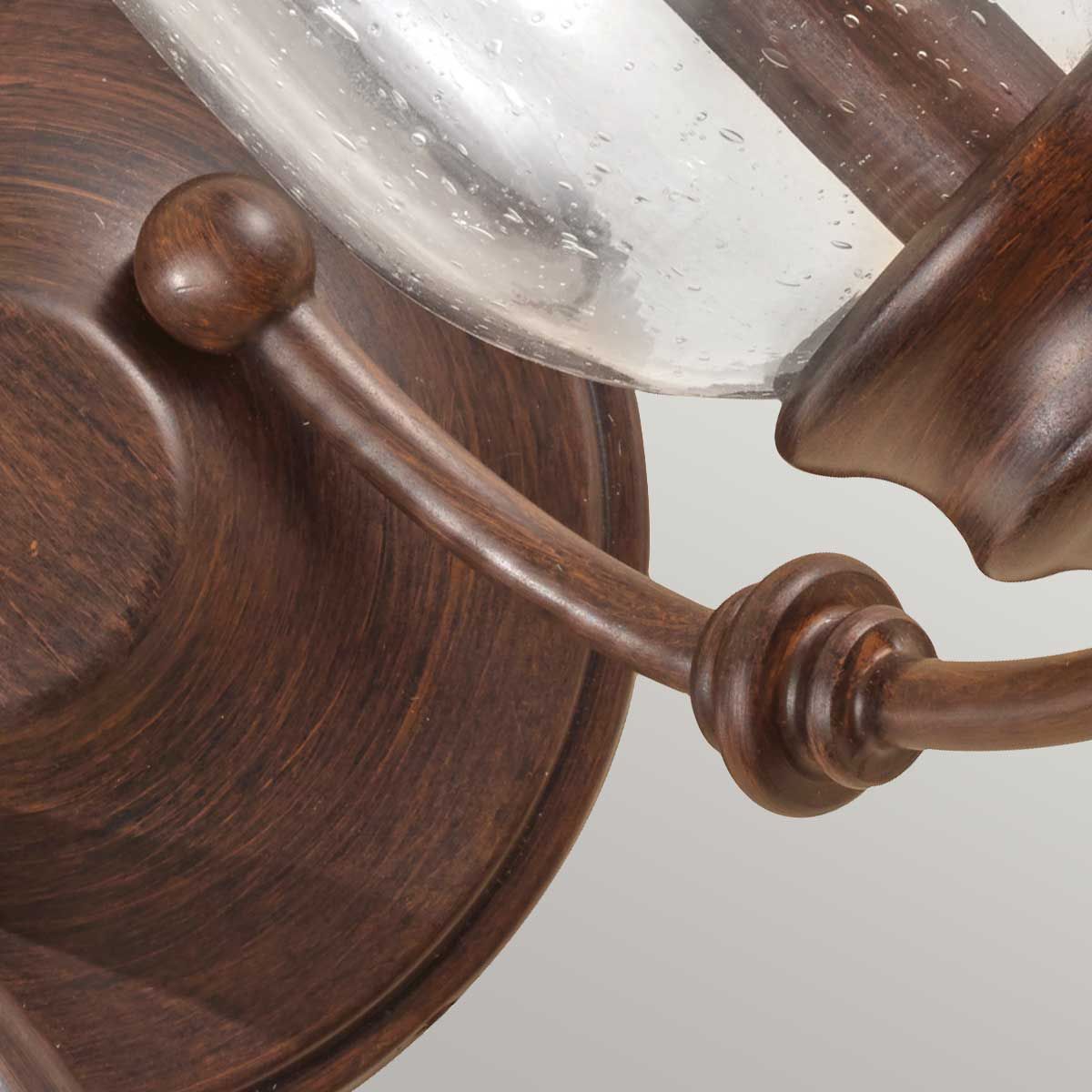 Pickering Lane 1/2Lt Wall Light - Heritage Bronze IP20 E14