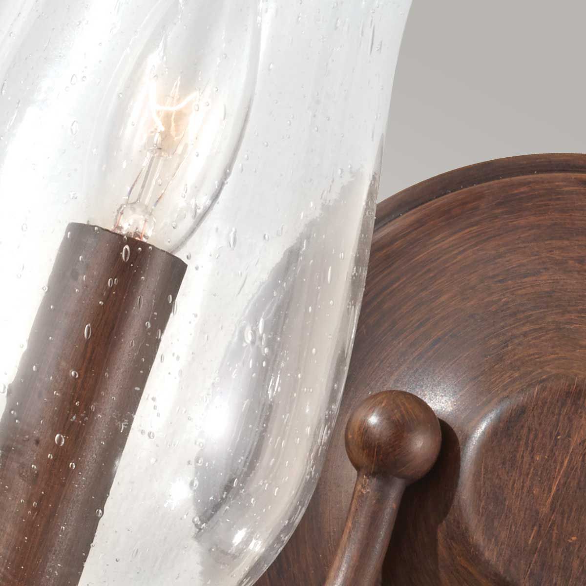 Pickering Lane 1/2Lt Wall Light - Heritage Bronze IP20 E14