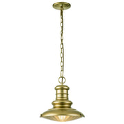 Redding Station 1 Light Medium Chain Lantern - Painted Distressed Bronze/Restoration Bronze IP44 E27