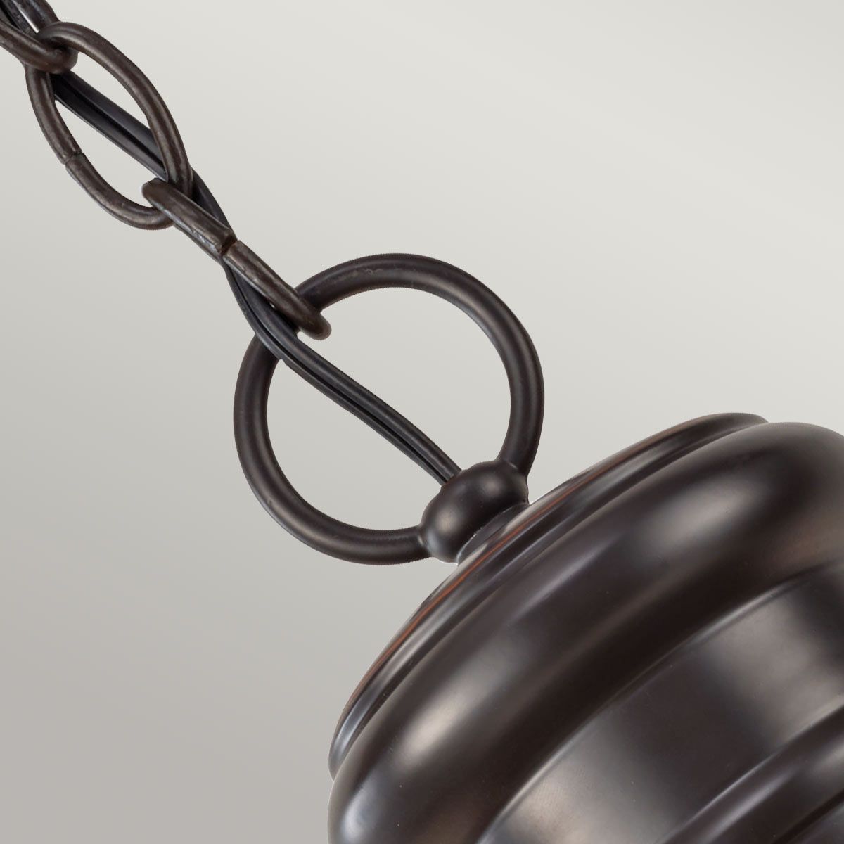 Redding Station 1 Light Medium Chain Lantern - Painted Distressed Bronze/Restoration Bronze IP44 E27