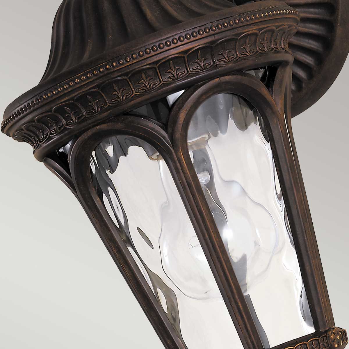 Regent Court 1 Light  Outdoor Wall Lantern - Walnut IP44