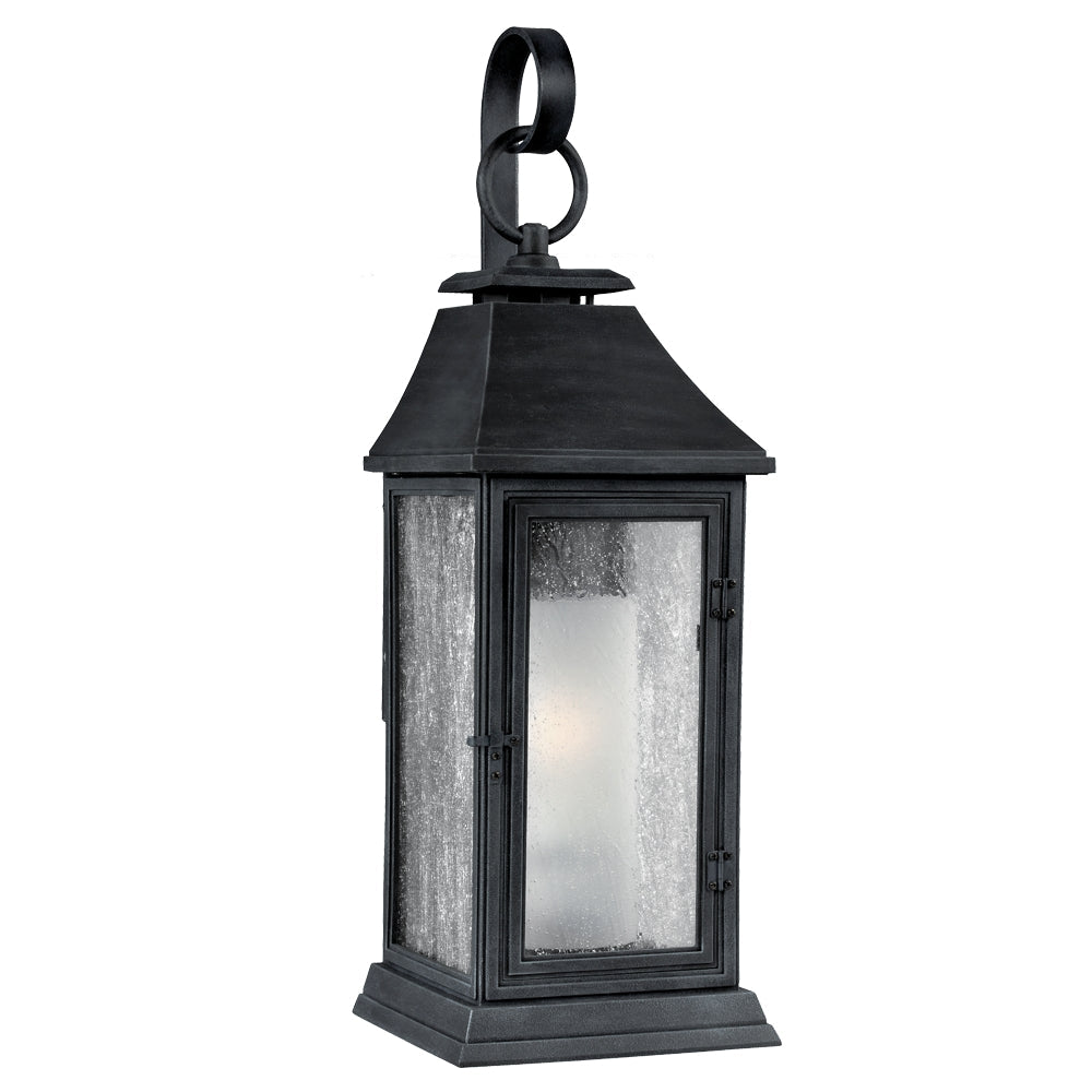 Shepherd Medium Wall Lantern - Dark Weathered Zinc Finish