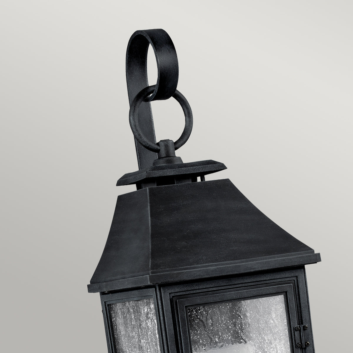 Shepherd Medium Wall Lantern - Dark Weathered Zinc Finish