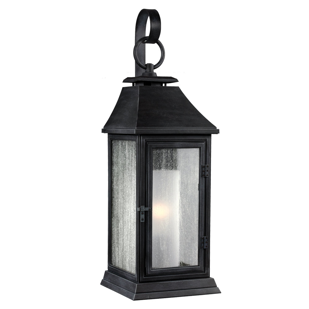 Shepherd Small Wall Lantern - Dark Weathered Zinc Finish