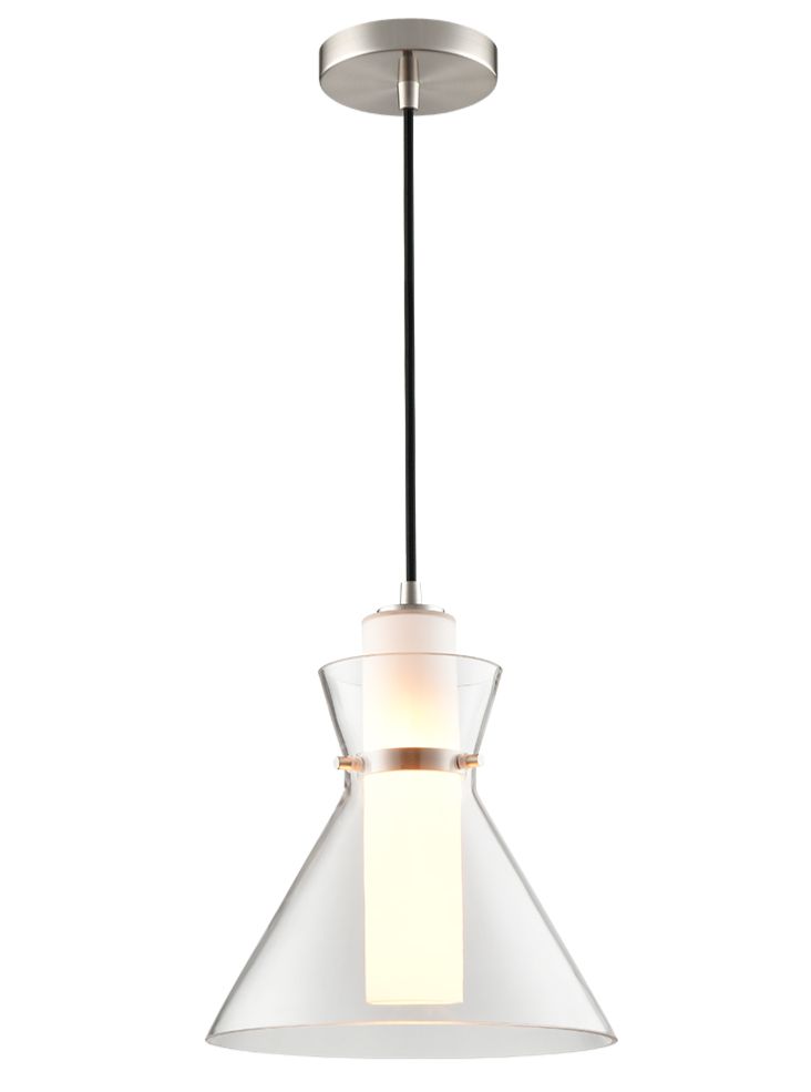 Felicity Pendant - Satin Nickel/Aged Brass