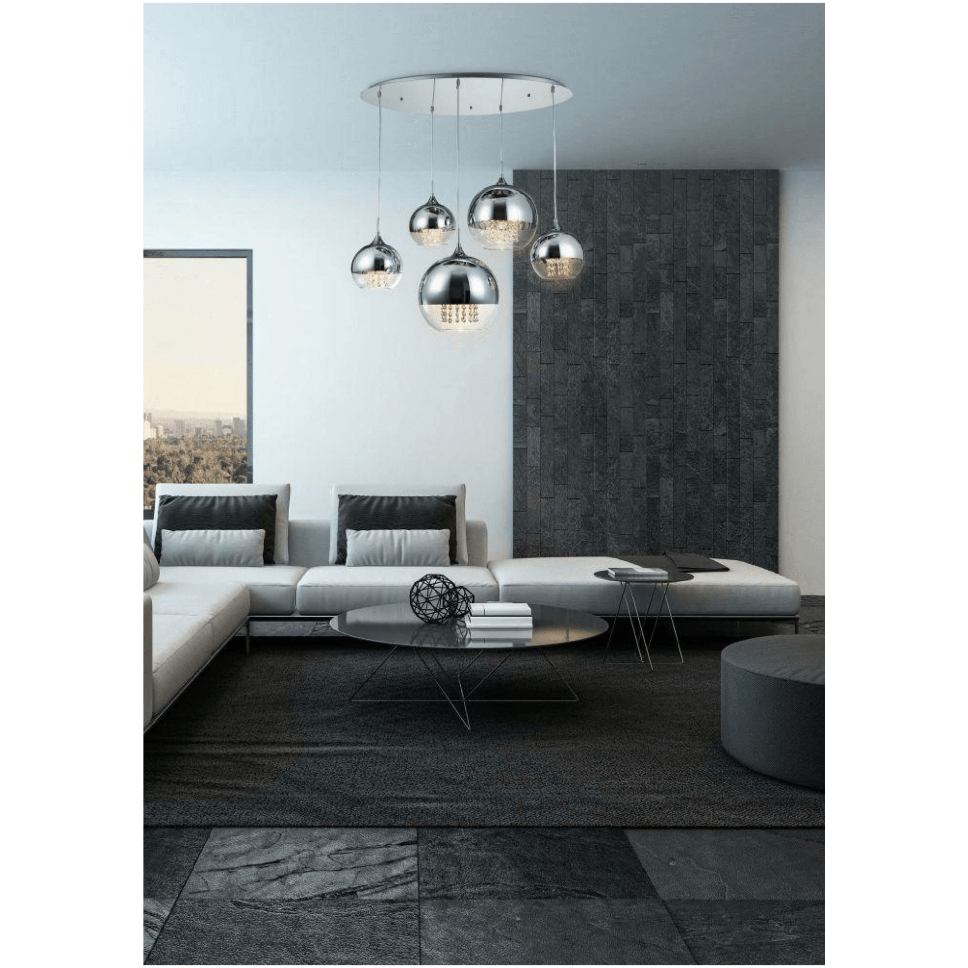 MAYTONI Cluster Lamp Fermi P140-PL-170-5-N - Cusack Lighting