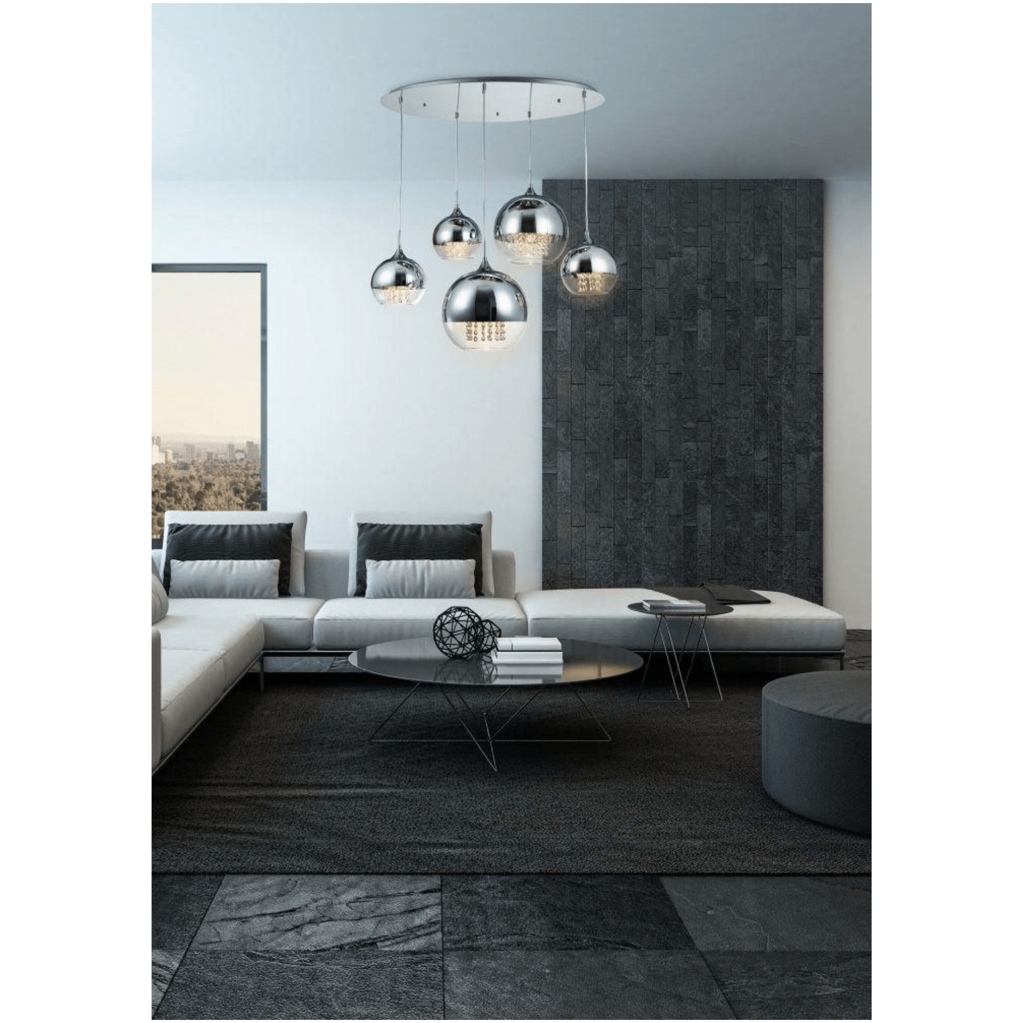 MAYTONI Cluster Lamp Fermi P140-PL-170-5-N - Cusack Lighting