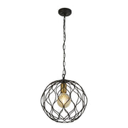 Finesse Pendant - Black & Gold Metal