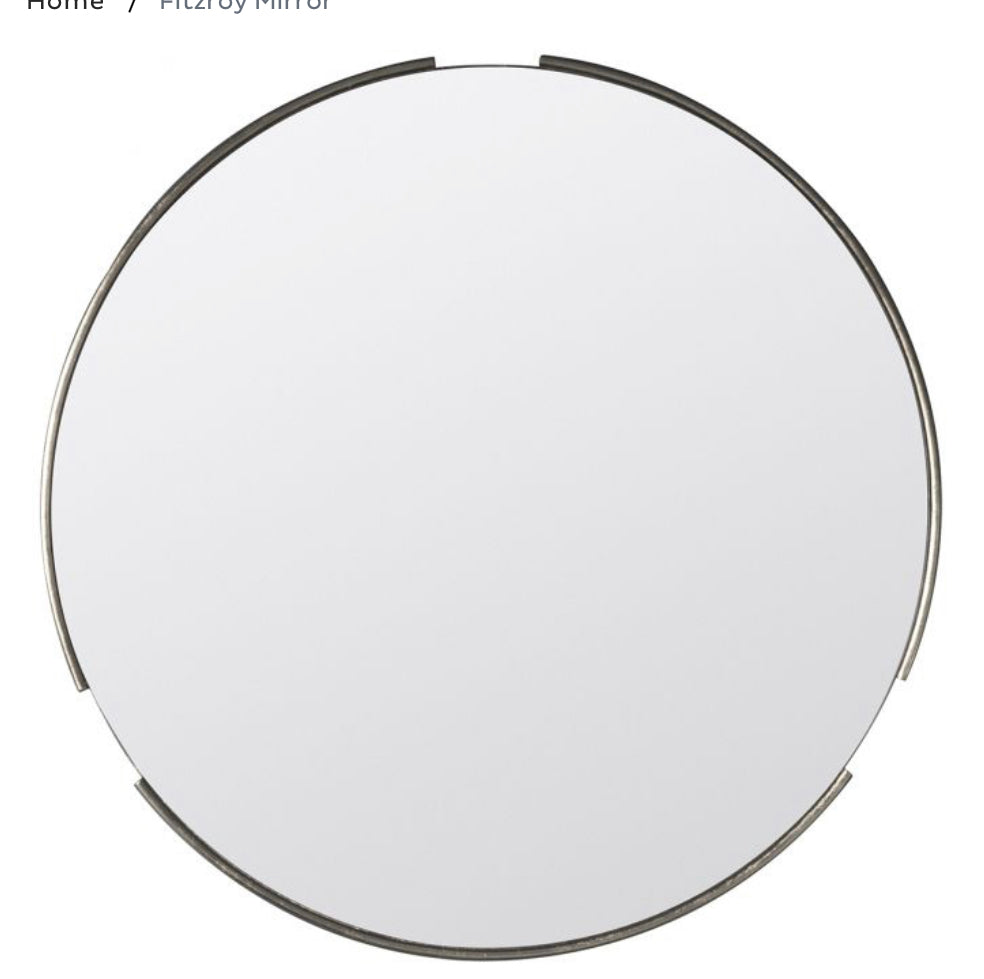 Fitzroy Round Mirror - Gold/Silver