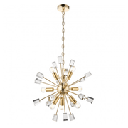 Freddie 9 Pendant Light Brass - Cusack Lighting