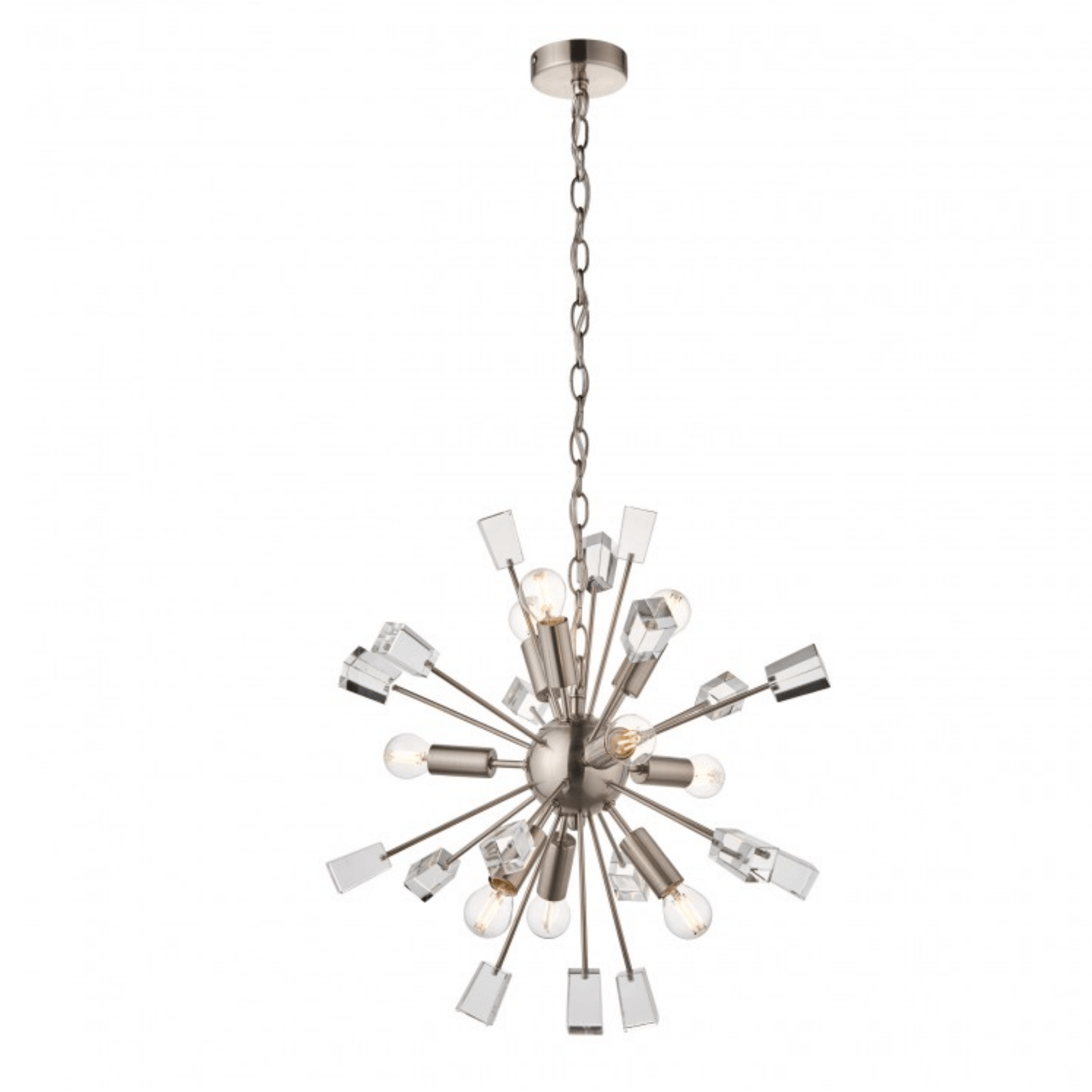 Freddie 9 Pendant Light Nickel - Cusack Lighting