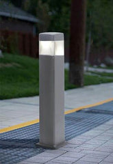 FUMAGALLI Elisa 800mm Grey Clear LED 10W Bollard Post Light Garden Lights - Cusack Lighting