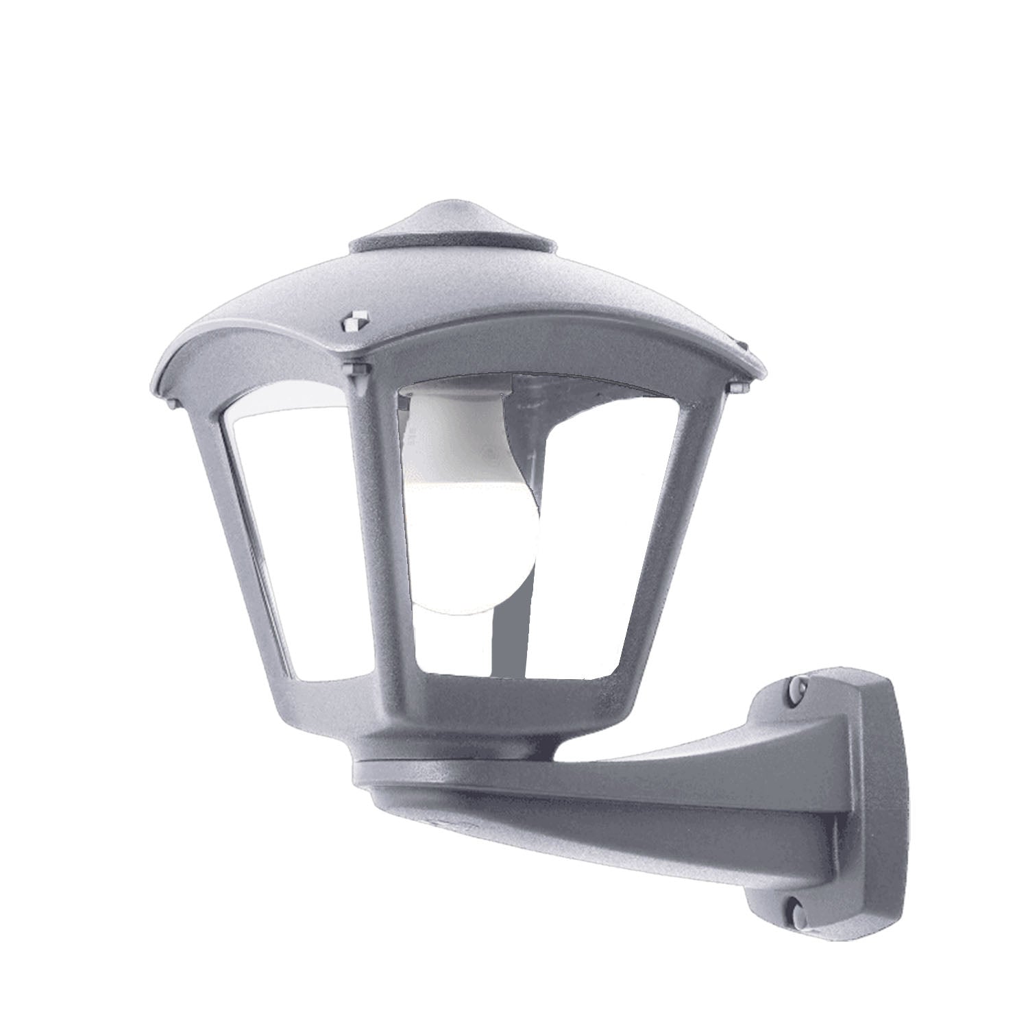 Nardo Roby Black/Grey Outdoor Wall Light IP55