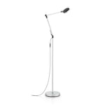 Futura Floor Lamp - Aluminum/White/Black Finish - Cusack Lighting