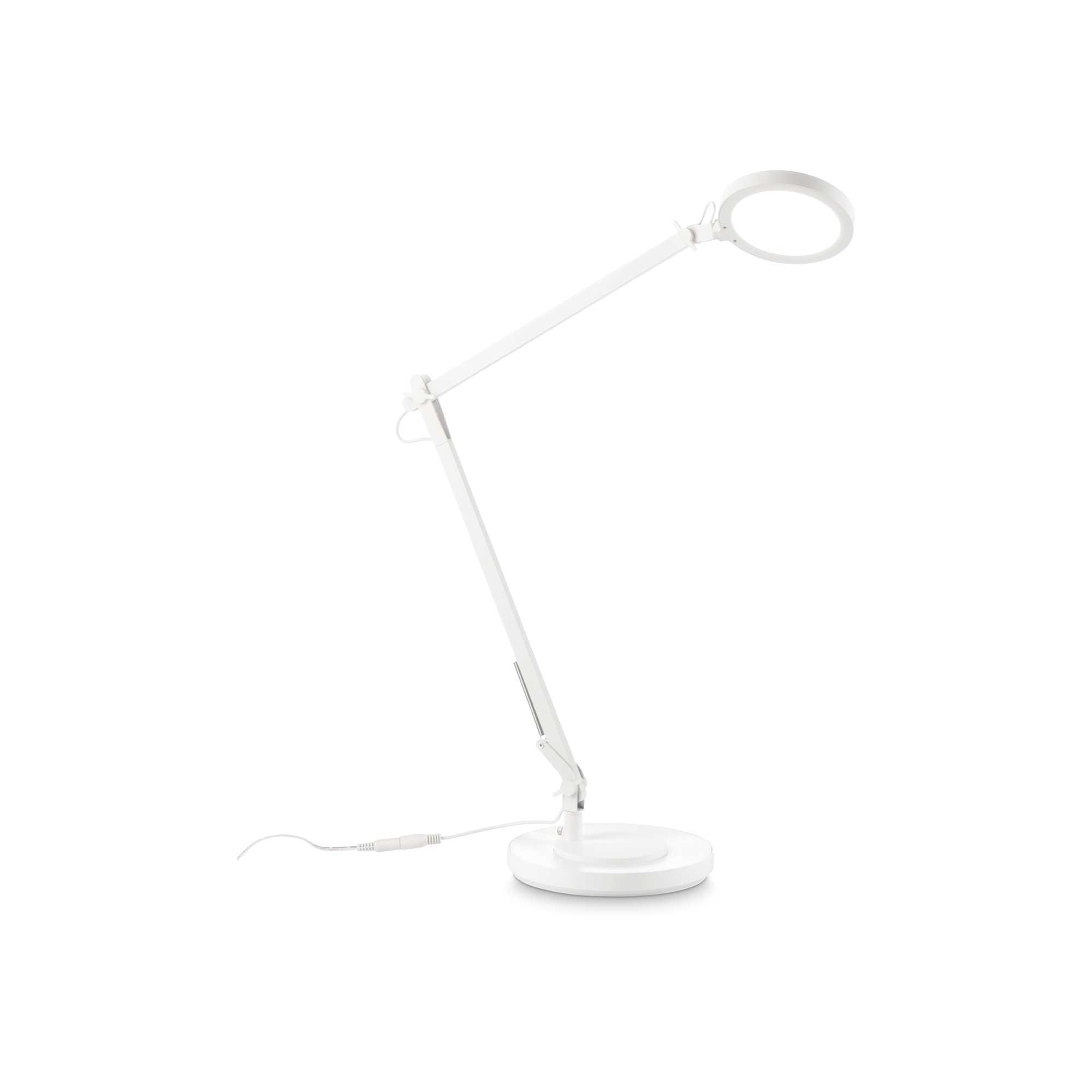 Futura Table Lamp - Aluminum/White/Black Finish - Cusack Lighting