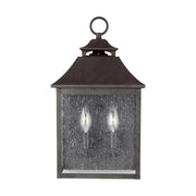 Galena 2Lt Half Wall Lantern – Sable Finish