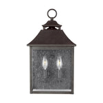 Galena 2Lt Half Wall Lantern – Sable Finish
