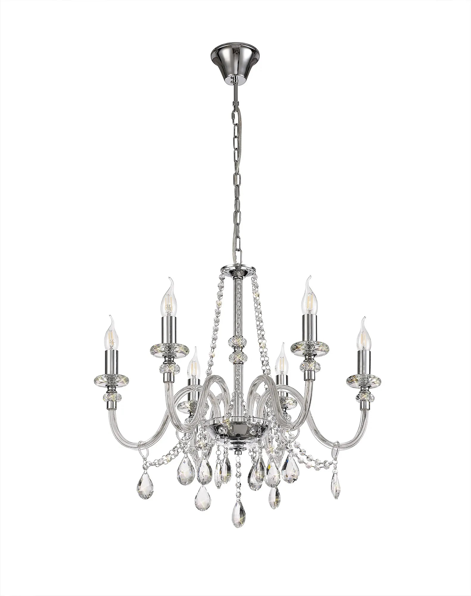 Gaston 4/6/8/12Lt Crystal Chandelier