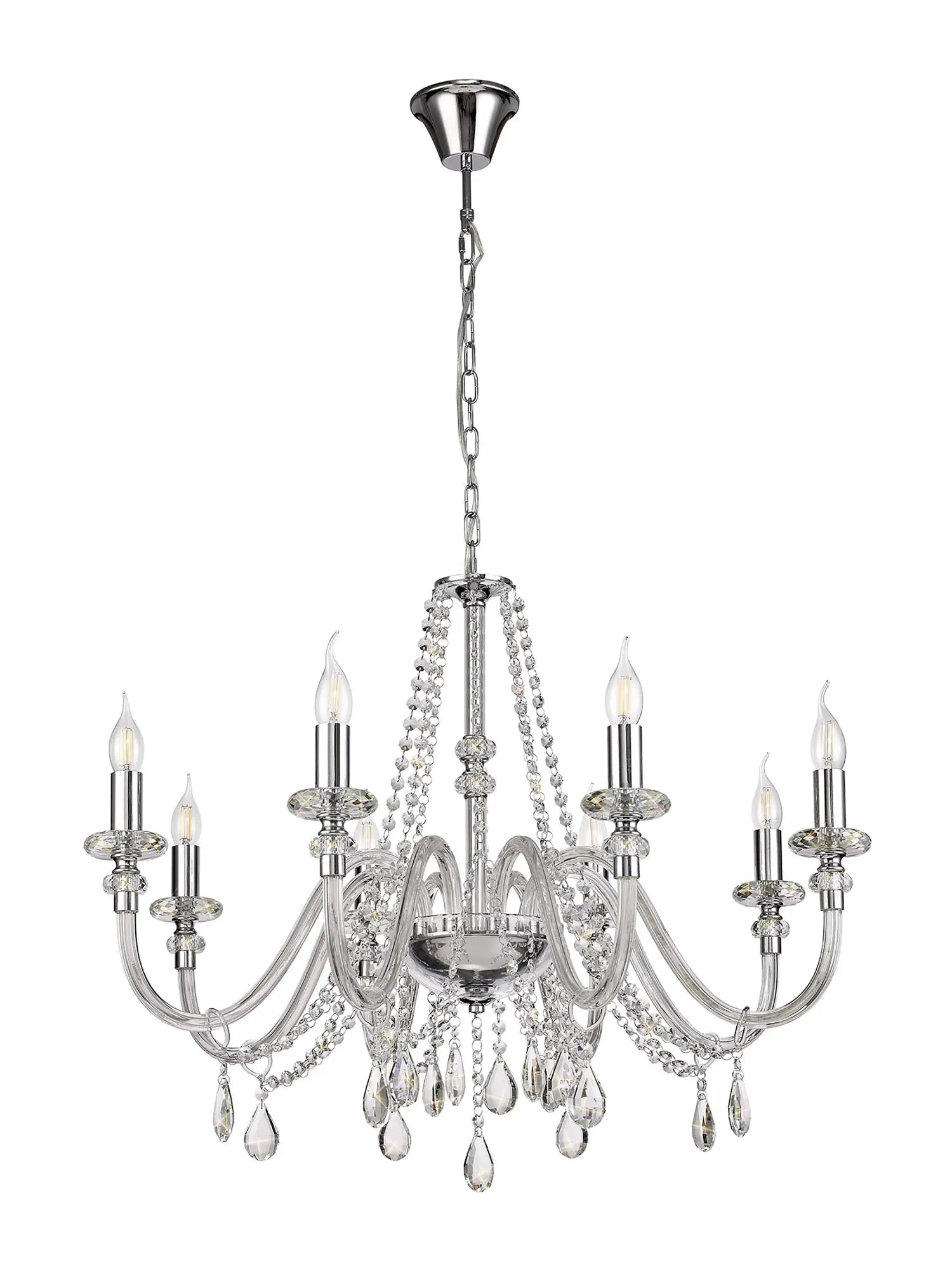 Gaston 4/6/8/12Lt Crystal Chandelier