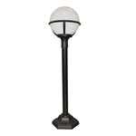Glenbeigh 1 Light Medium/Large Pillar Lantern - Black IP44 E27