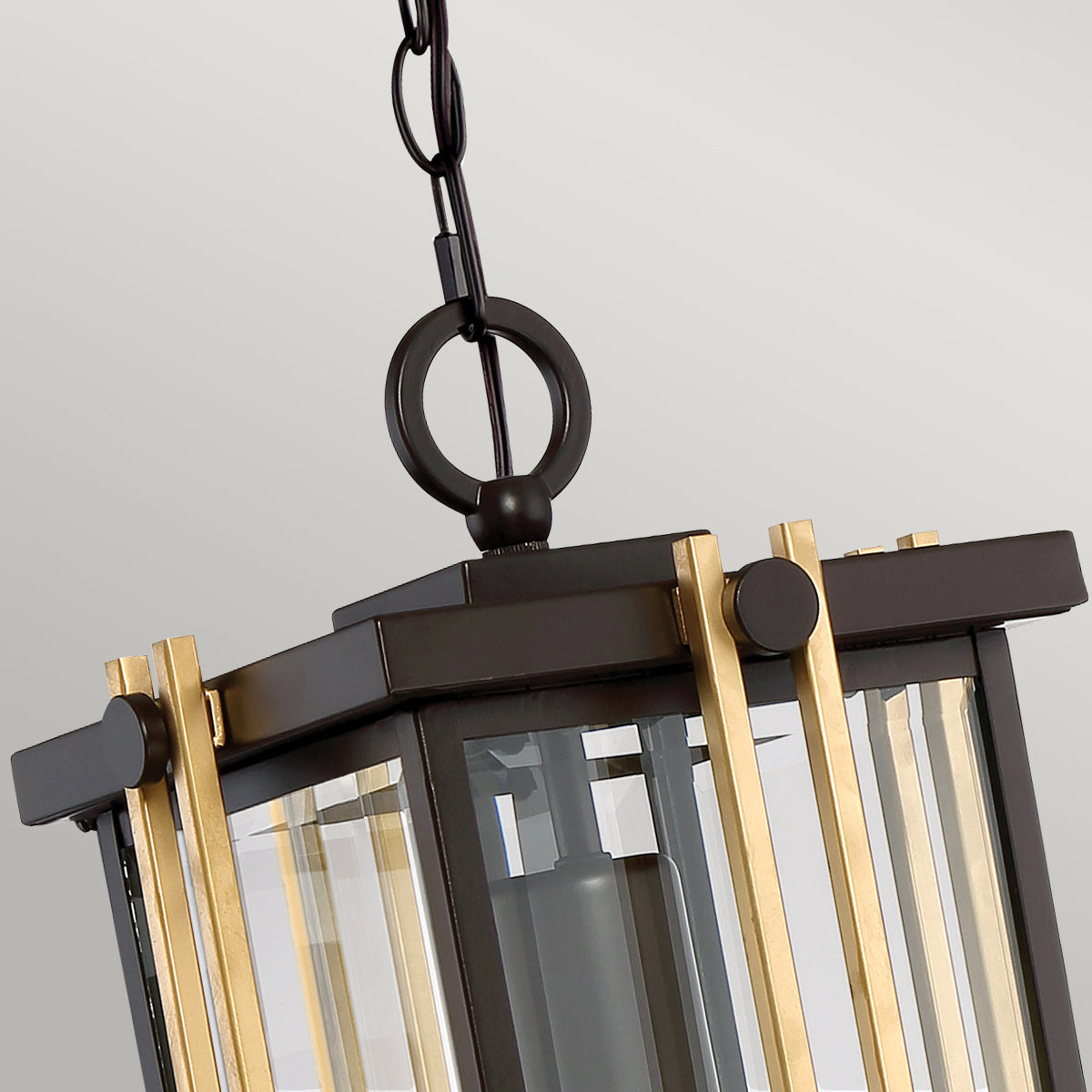 Goldenrod Medium Chain Lantern – Western Bronze Finish