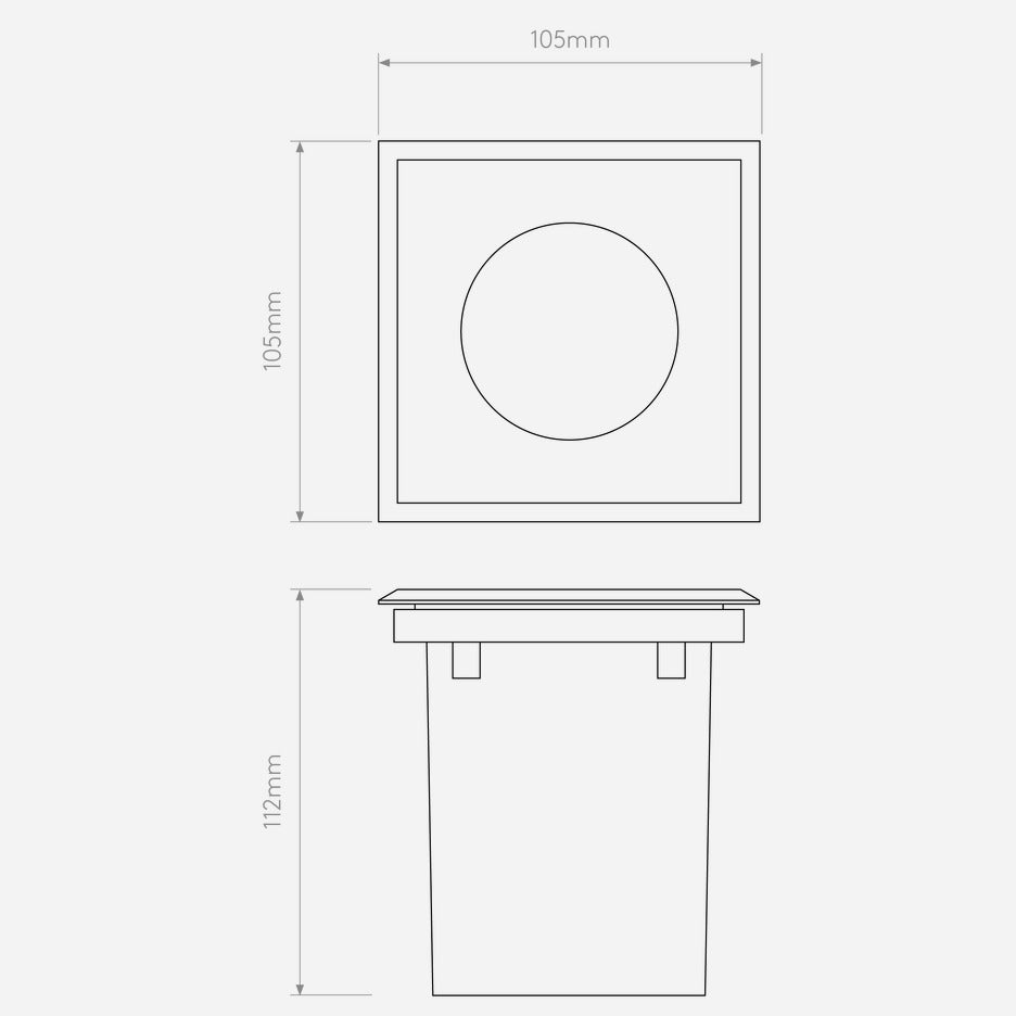 Gramos Round/Square Solid Brass/Brushed Stainless Steel