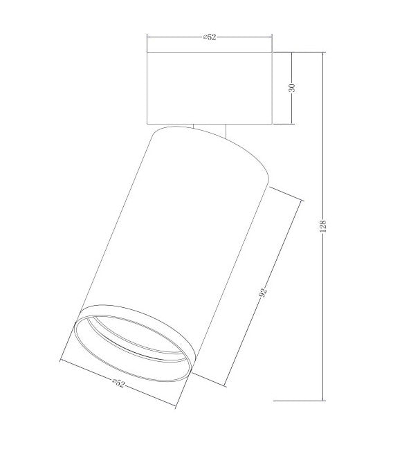 Focus S Single Large/Small Spotlight IP20 - Various Colours