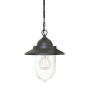 Sandown 1 Light Chain Lantern - Black IP44 E27