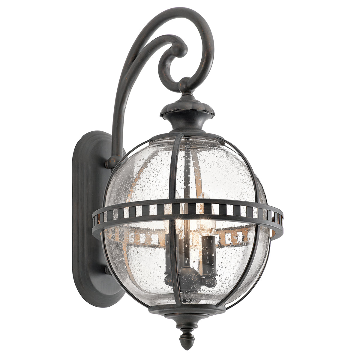 Halleron Medium Wall Lantern - Londonderry Finish