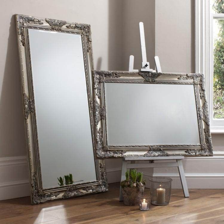 Hampshire Leaner Mirror Silver W840 x D35 x H1700mm - Cusack Lighting