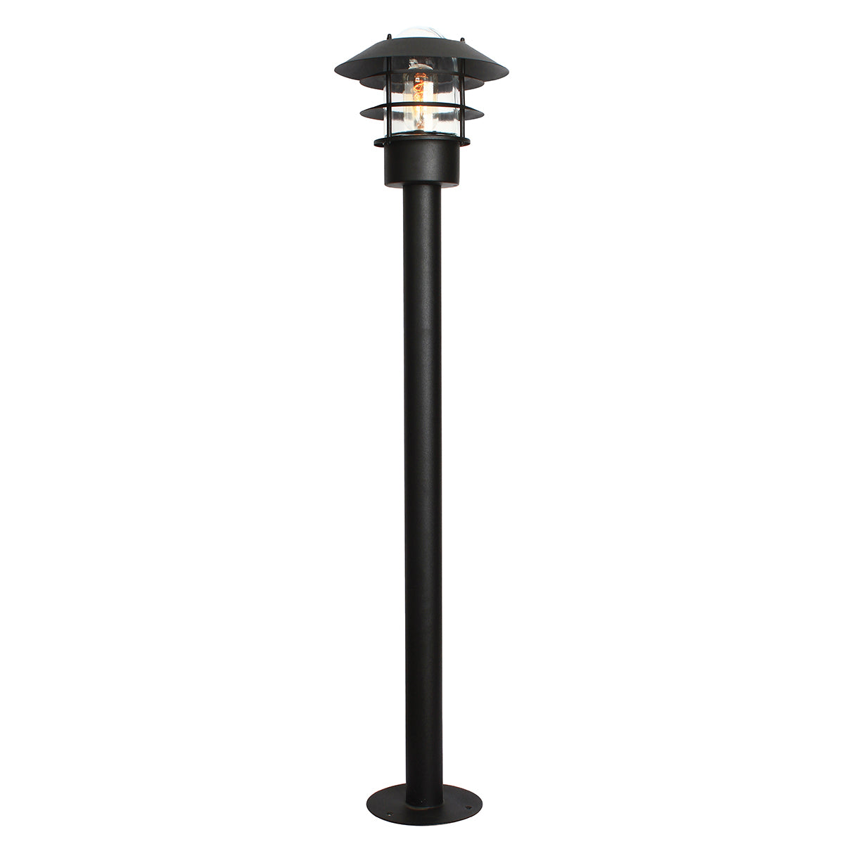 Helsingor Bollard Lantern – Black Finish