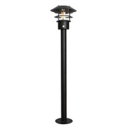 Helsingor 1 Light Bollard Lantern PIR - Silver IP44 E27