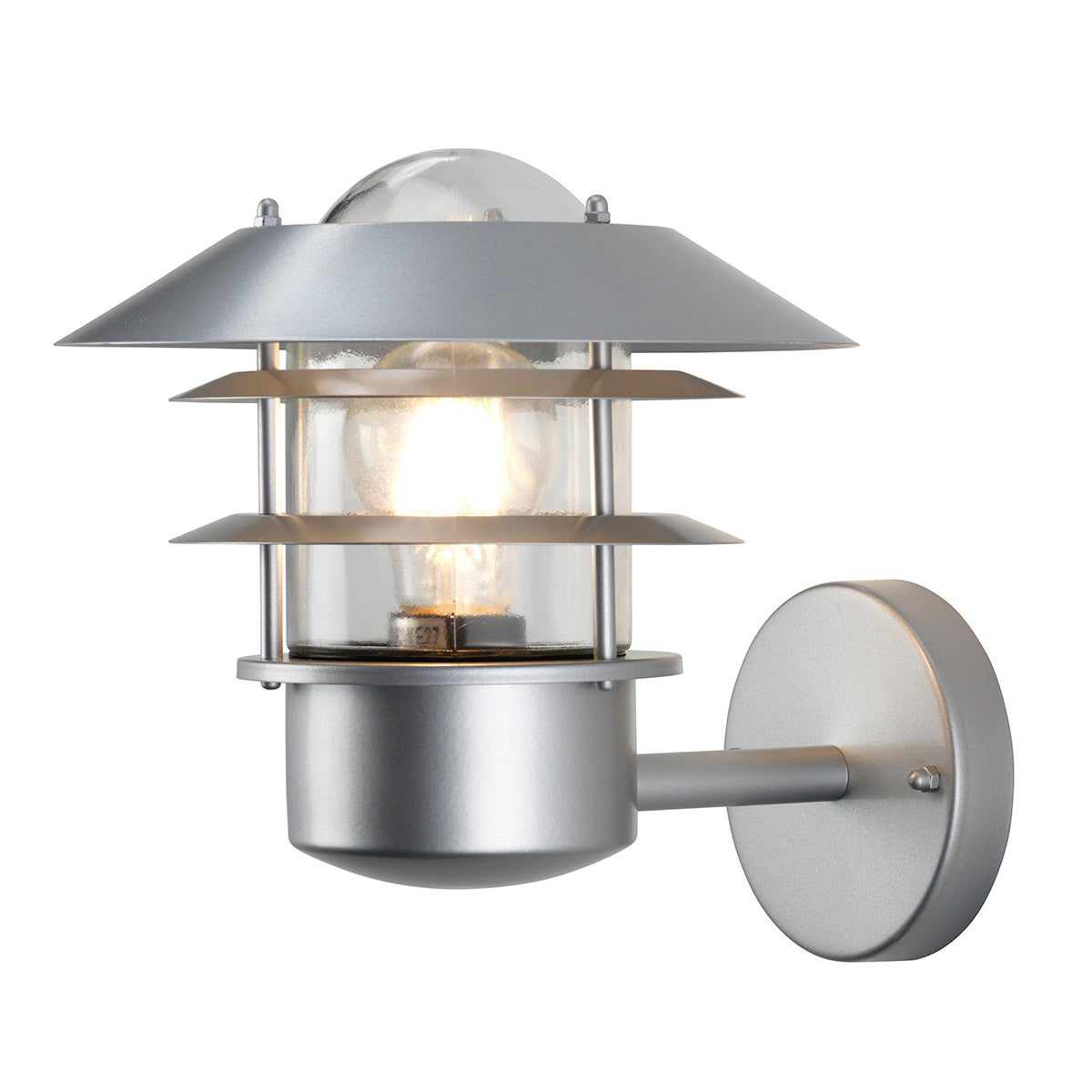 Helsingor Wall Lantern - Silver Finish