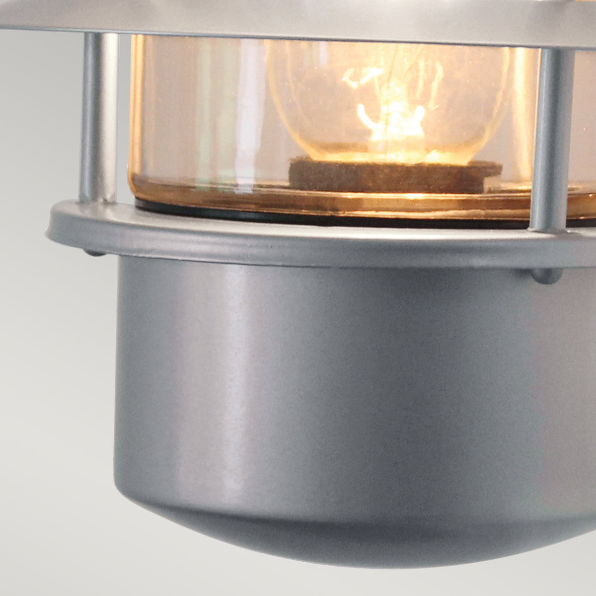 Helsingor Wall Lantern - Silver Finish