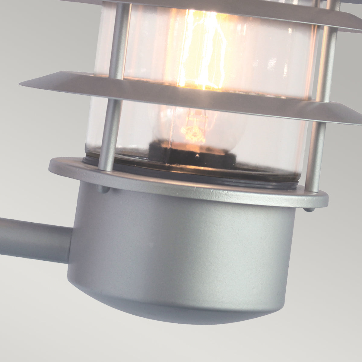 Helsingor PIR Wall Lantern - Silver Finish