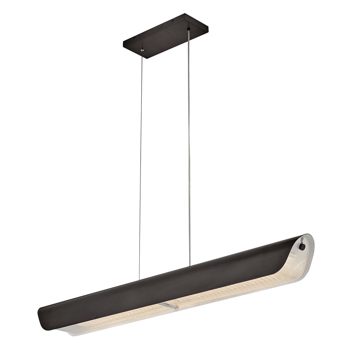 Hinkley Arco Linear LED pendant - Heritage Brass/ Black
