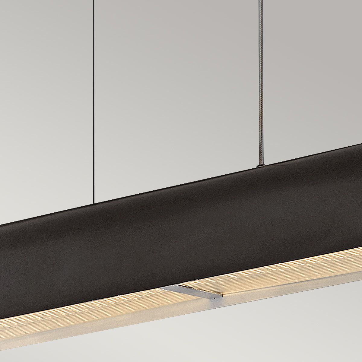 Hinkley Arco Linear LED pendant - Heritage Brass/ Black