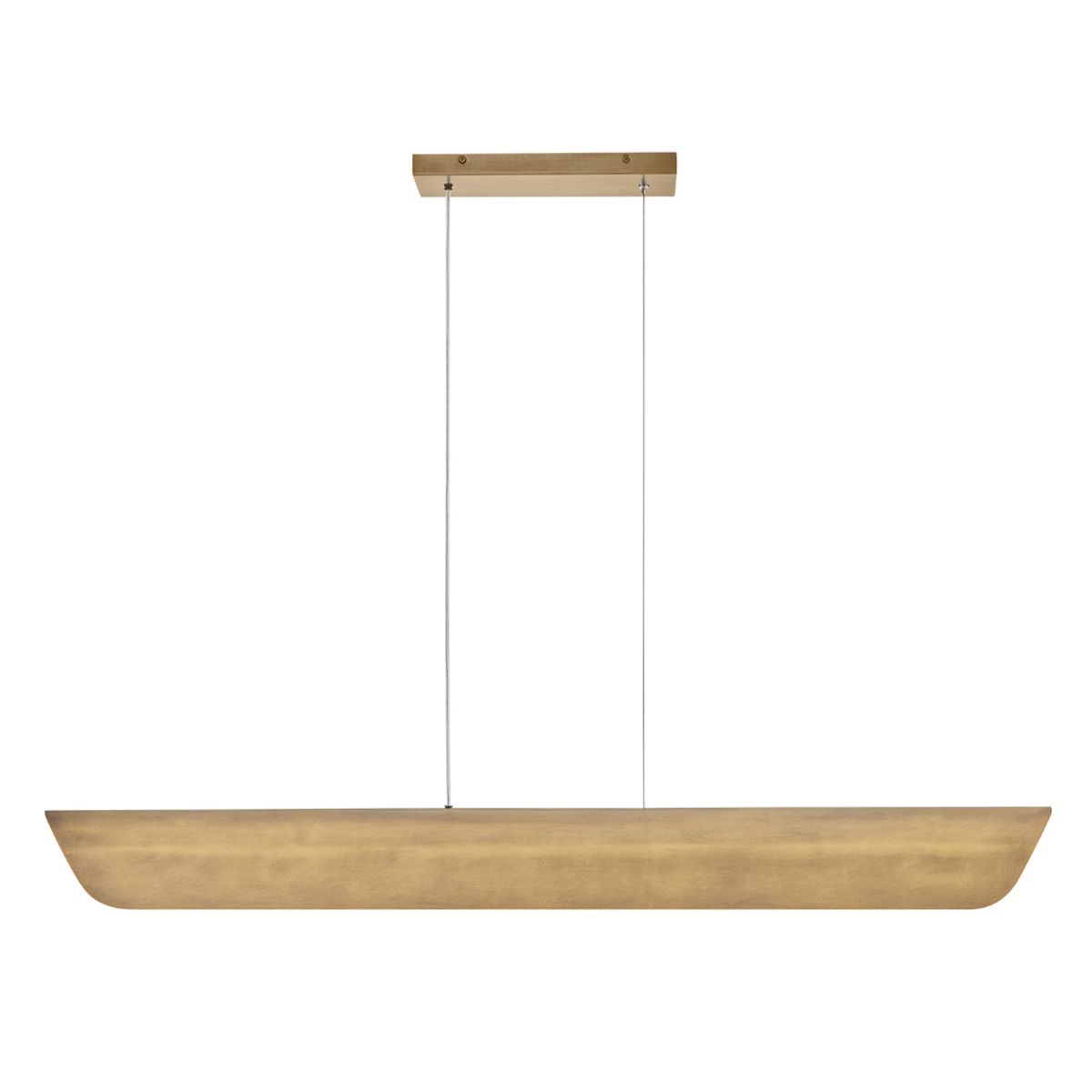 Hinkley Arco Linear LED pendant - Heritage Brass/ Black