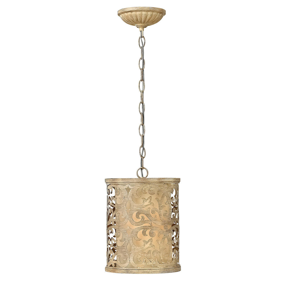 Carabel 1 Light Mini Pendant - Brushed Champagne E27