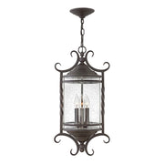Casa 3 Light Chain Lantern – Olde Black Finish