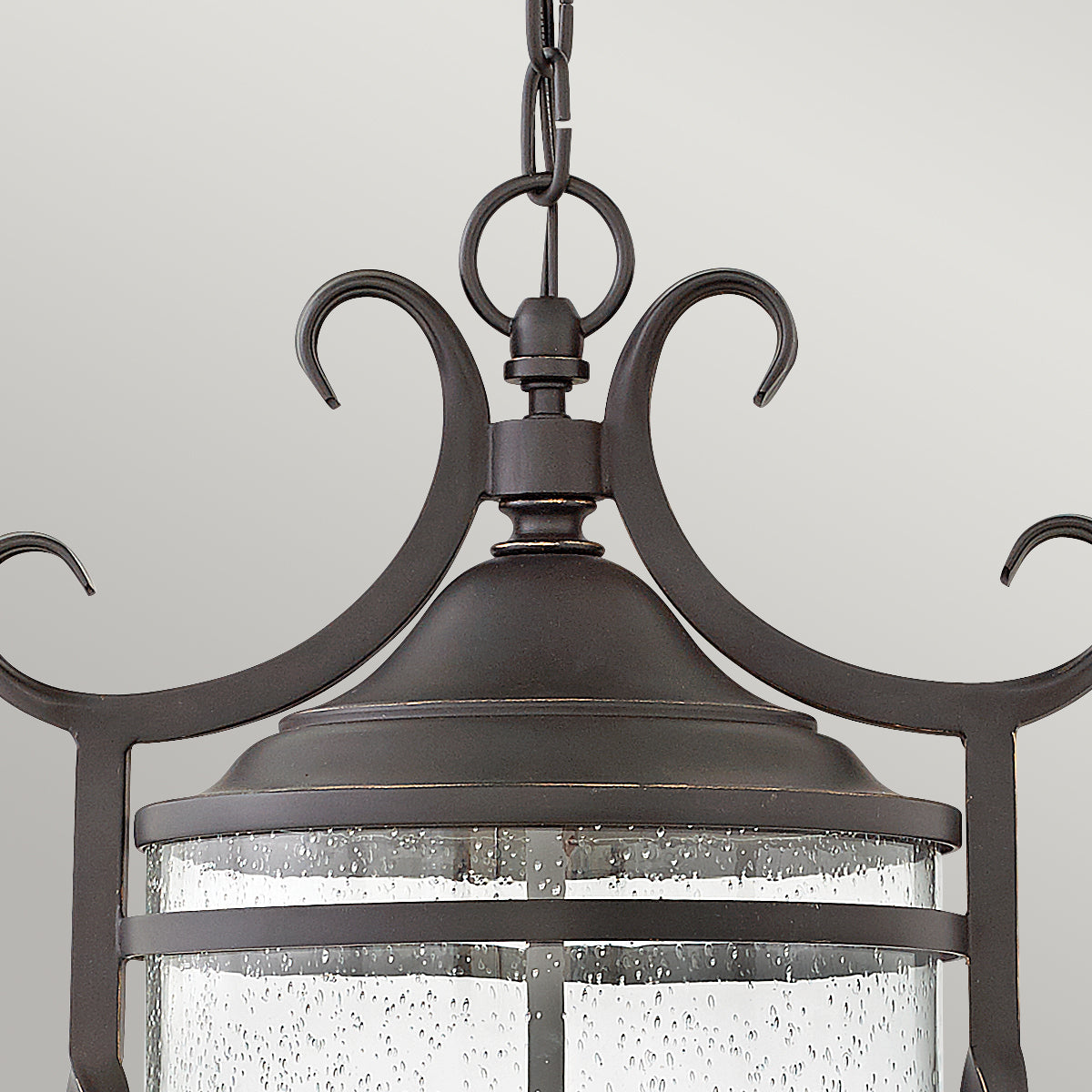 Casa 3 Light Chain Lantern – Olde Black Finish