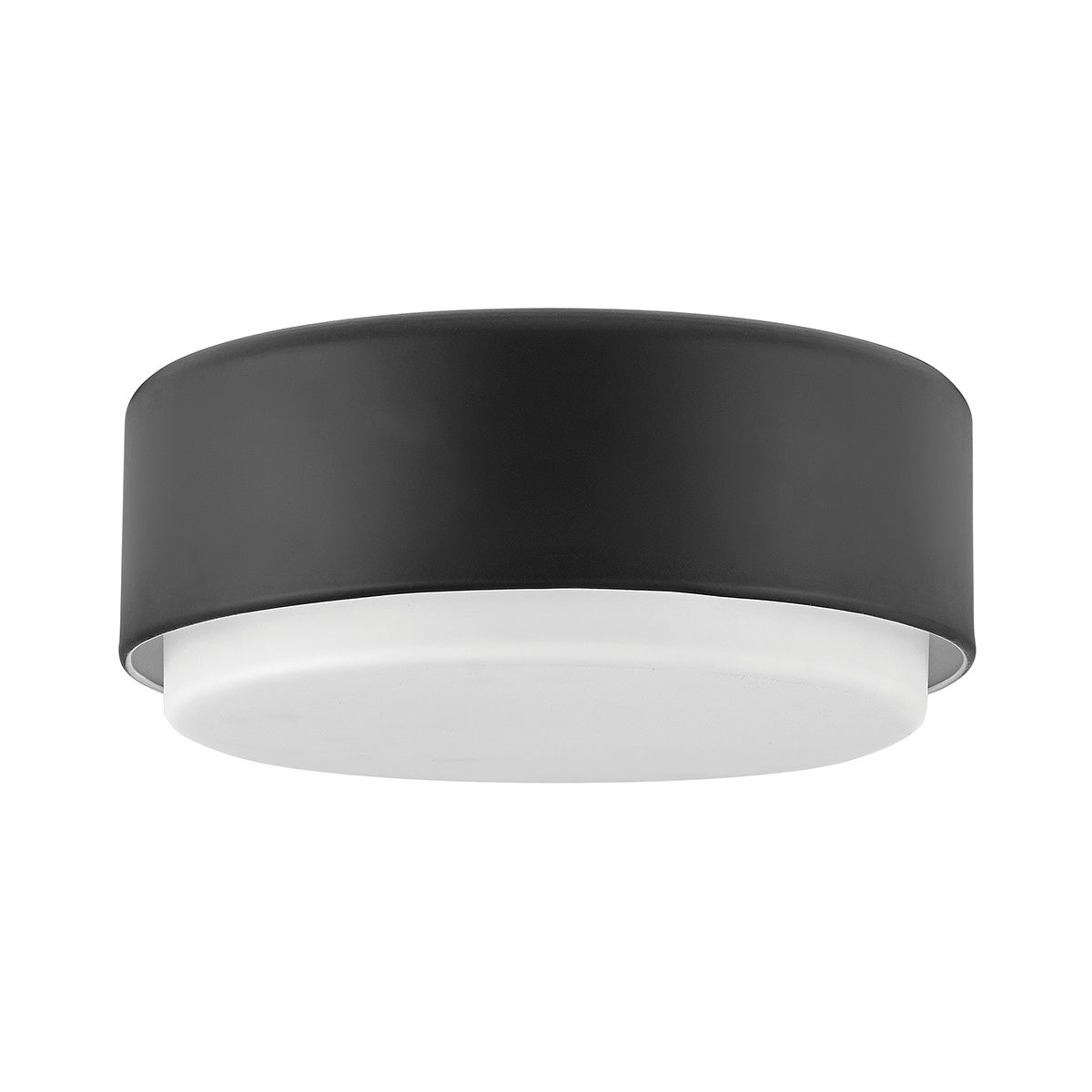 Hinkley Cedric Flush Small Mount  - Black/ Lacquered Brass