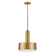 Hinkley Cedric Medium Pendant - Black/ Lacquered Brass