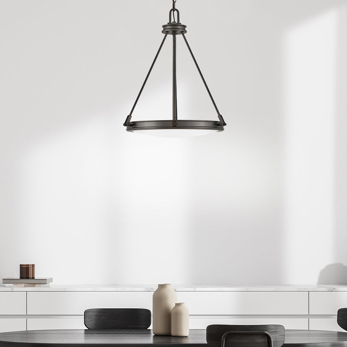 Collier 4 Light Pendant - Black Oxide E14