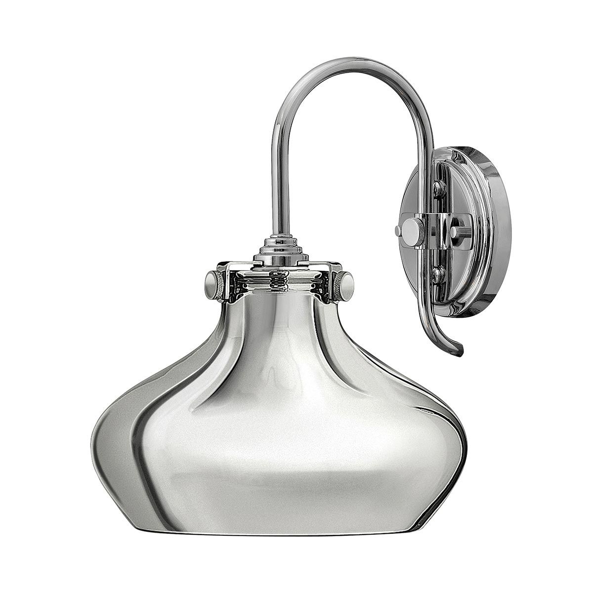 Congress 1 Light Wall Light With Various Styles - Brushed Caramel/Chrome IP20 E27