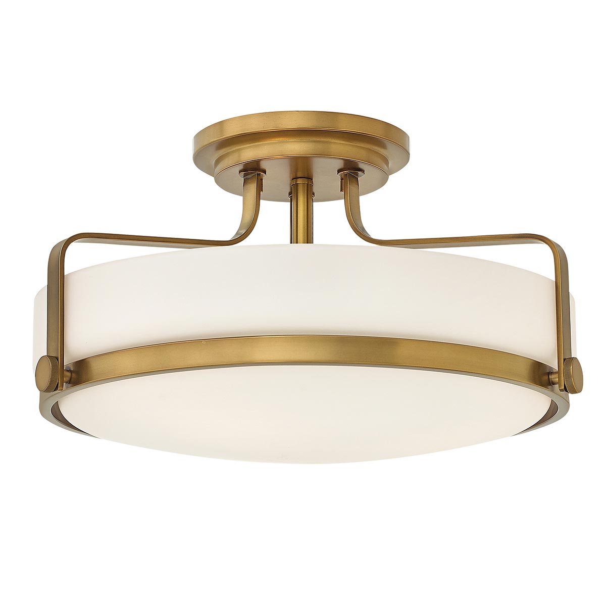 Harper 3 Light Small/Large Semi-Flush - In Various Finishes E27