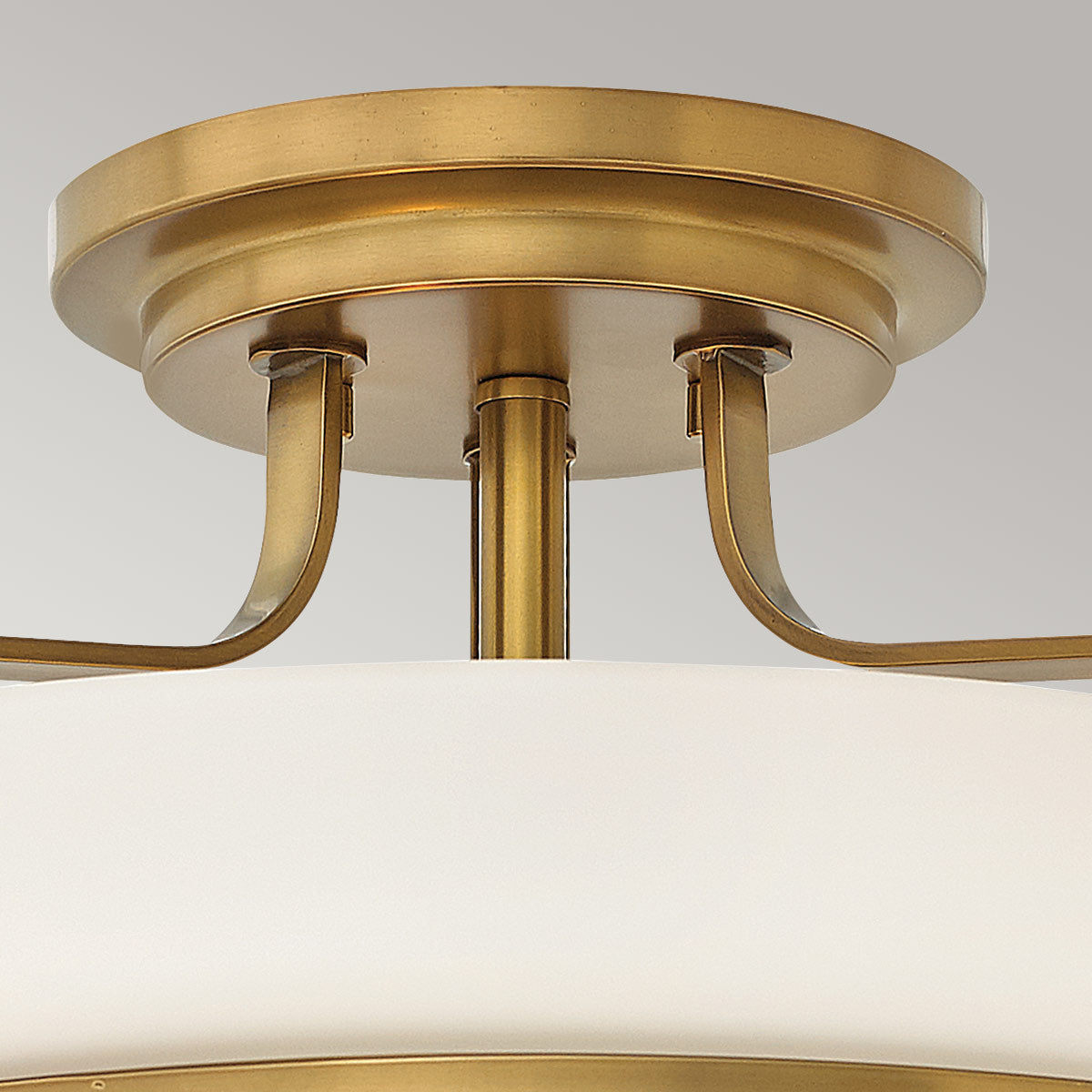 Harper 3 Light Small/Large Semi-Flush - In Various Finishes E27