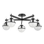 Hollis 5 Light Semi-Flush - In Various Finishes E14 IP44