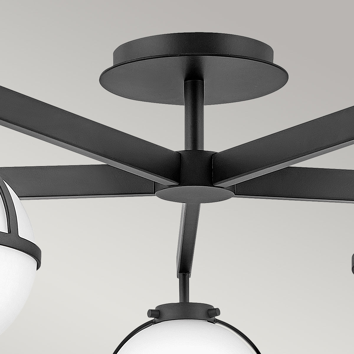 Hollis 5 Light Semi-Flush - In Various Finishes E14 IP44